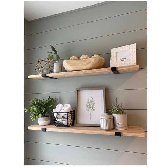 Orbeto 12 inch Shelf Brackets with Lip for 11.25 Inch Shelves - 4 Pack - Picture 4 of 6